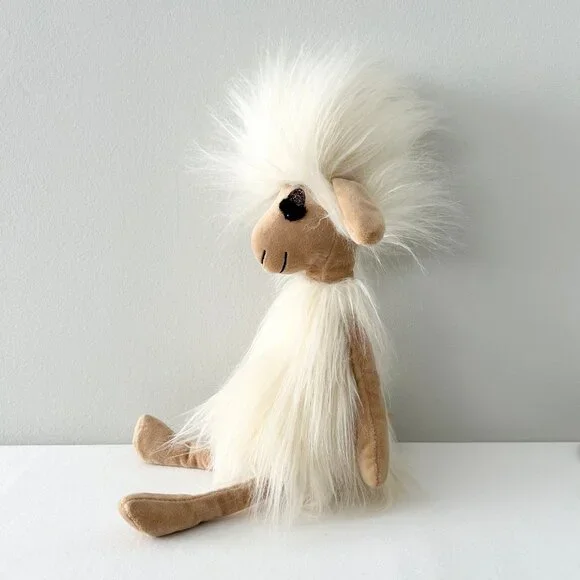 JELLYCAT Swellegant Sophie Sheep Plush 15” Stuffed Animal Toy Silky Fur Glitter - Picture 6 of 9